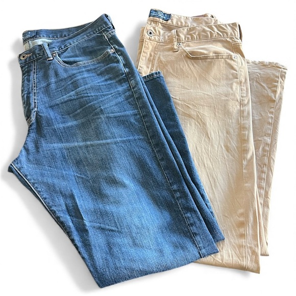 Lucky Brand Other - Lucky Brand 410 Athletic Fit Chino pants and Jeans bundle, mens size 36x32